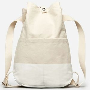 Everlane beach canvas backpack